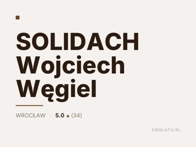 SOLIDACH Wojciech Węgiel