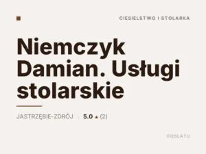 Niemczyk Damian. Usługi stolarskie