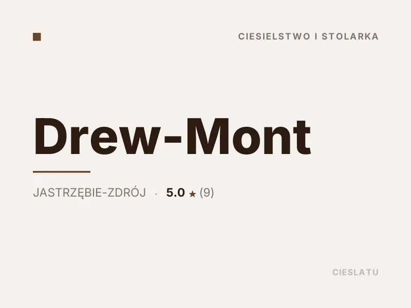 Drew-Mont budowa domów szkieletowych Jastrzębie-Zdrój
