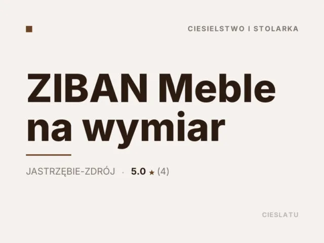 ZIBAN Meble na wymiar