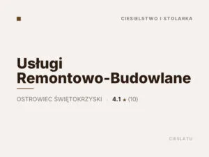 Usługi Remontowo-Budowlane