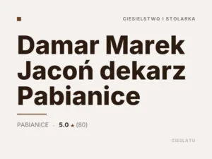 Damar Marek Jacoń dekarz Pabianice