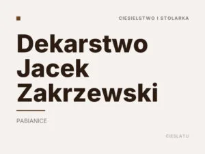Dekarstwo Jacek Zakrzewski
