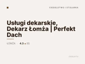 Usługi dekarskie, Dekarz Łomża | Perfekt Dach
