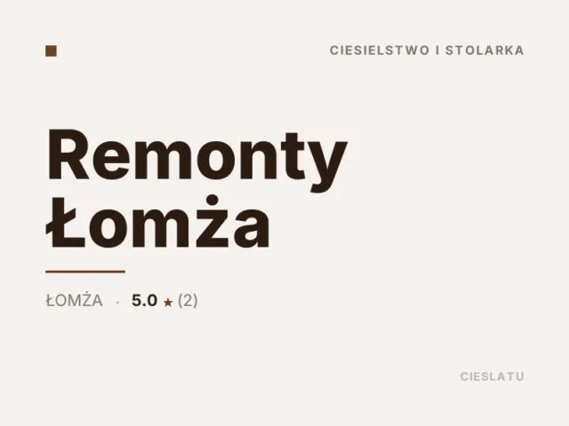 Remonty Łomża