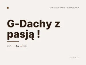 G-Dachy z pasją !