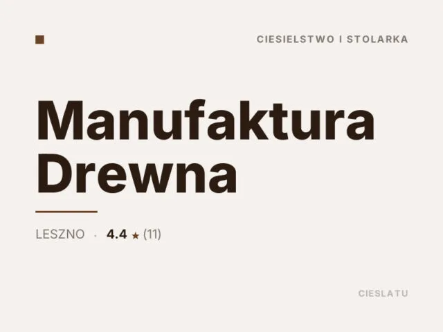 Manufaktura Drewna