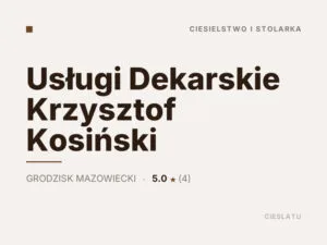 Usługi Dekarskie Krzysztof Kosiński
