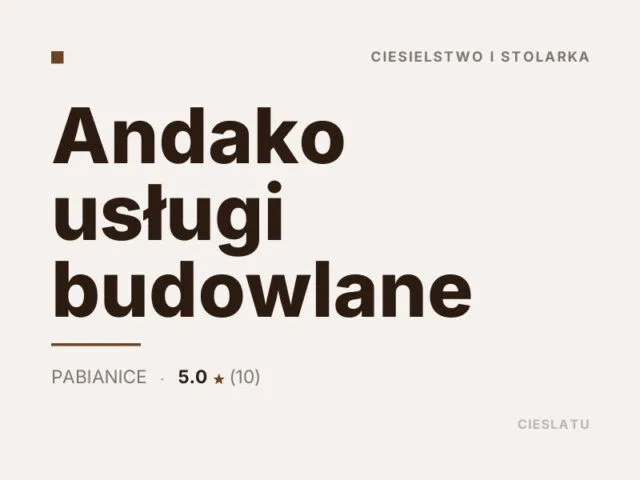 Andako usługi budowlane