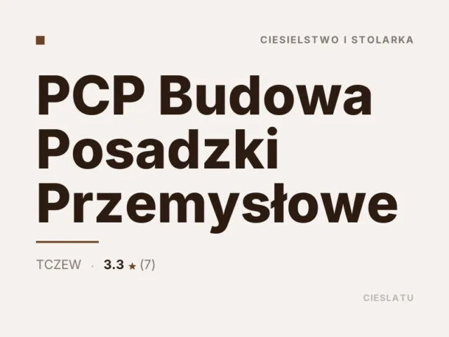 PCP Budowa Posadzki Przemysłowe