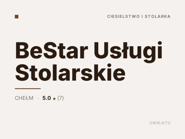 BeStar Usługi Stolarskie