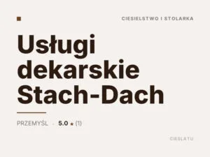 Usługi dekarskie Stach-Dach