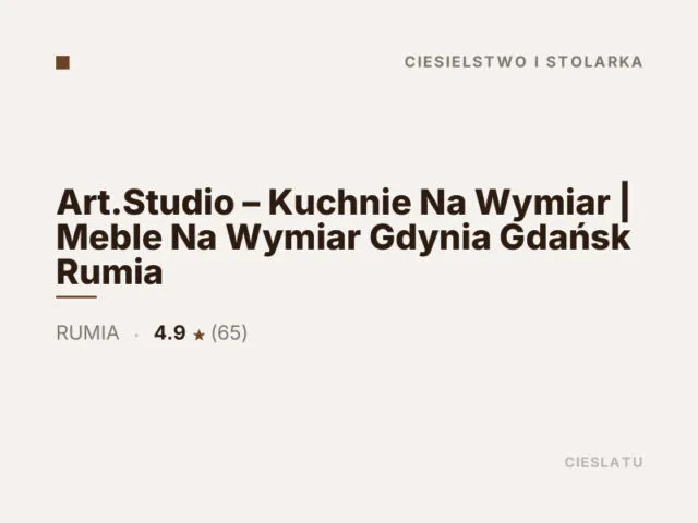 Art.Studio – Kuchnie Na Wymiar | Meble Na Wymiar Gdynia Gdańsk Rumia