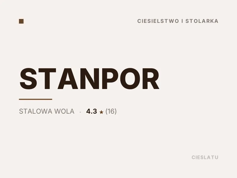 STANPOR altany i wiaty drewniane Stalowa Wola