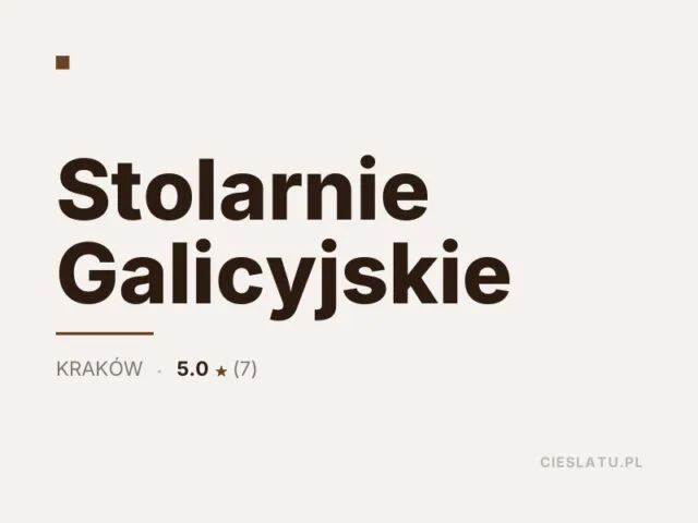 Stolarnie Galicyjskie