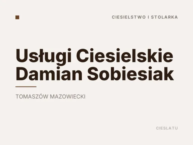 Usługi Ciesielskie Damian Sobiesiak