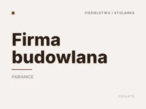 Firma budowlana