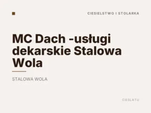 MC Dach -usługi dekarskie Stalowa Wola