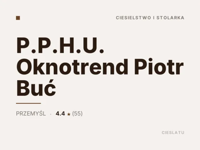 P.P.H.U. Oknotrend Piotr Buć
