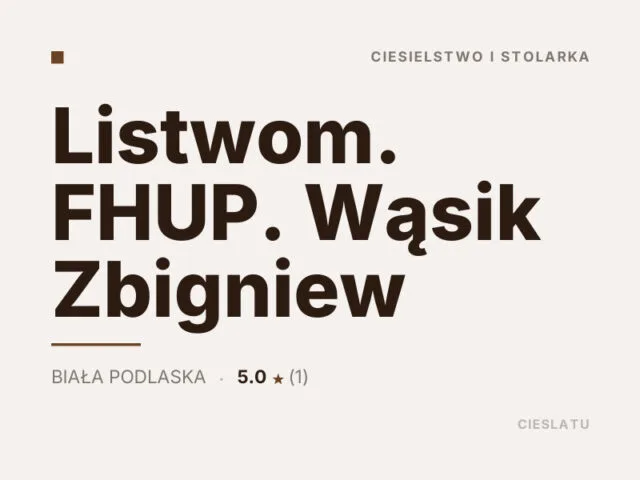 Listwom. FHUP. Wąsik Zbigniew