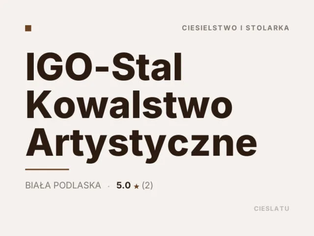 IGO-Stal Kowalstwo Artystyczne