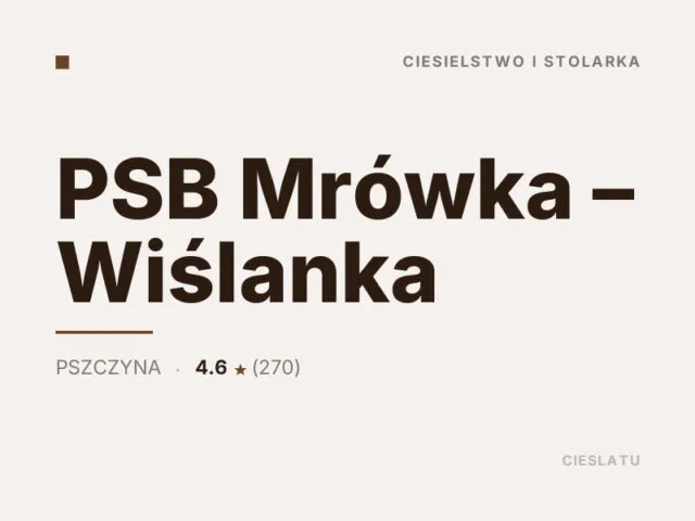 PSB Mrówka – Wiślanka