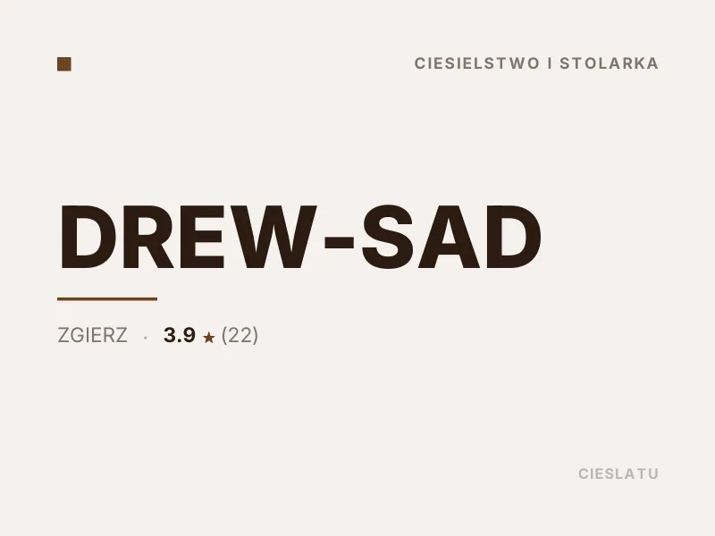 DREW-SAD Altany i wiaty drewniane Zgierz