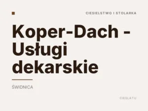 Koper-Dach – Usługi dekarskie