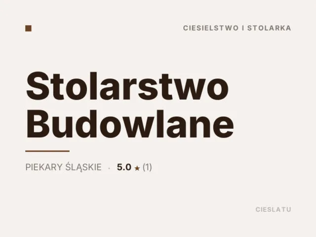 Stolarstwo Budowlane