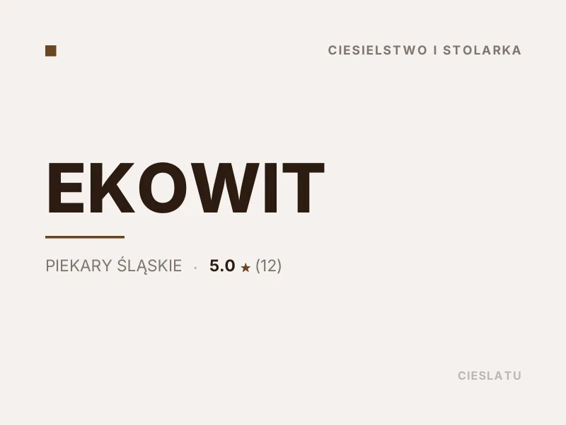 EKOWIT Altany i wiaty drewniane Piekary Śląskie