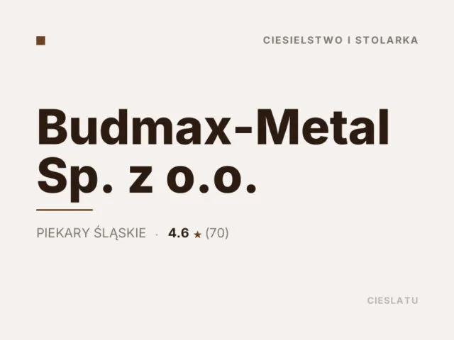 Budmax-Metal Sp. z o.o.