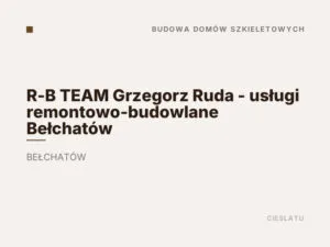 R-B TEAM Grzegorz Ruda – usługi remontowo-budowlane Bełchatów