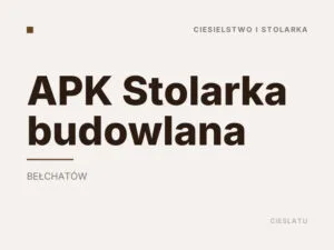 APK Stolarka budowlana