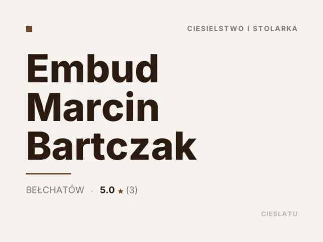 Embud Marcin Bartczak